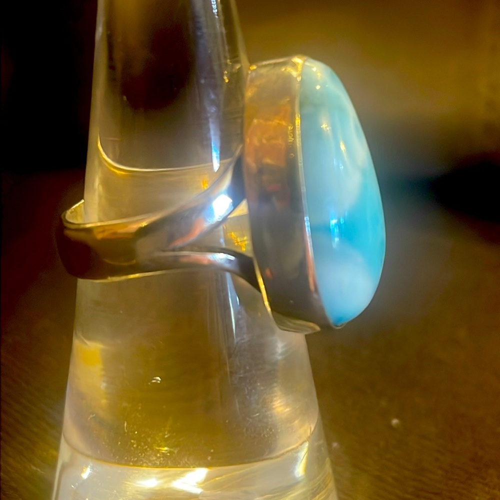 Large Laramar And Sterling Silver Ring. - image 3